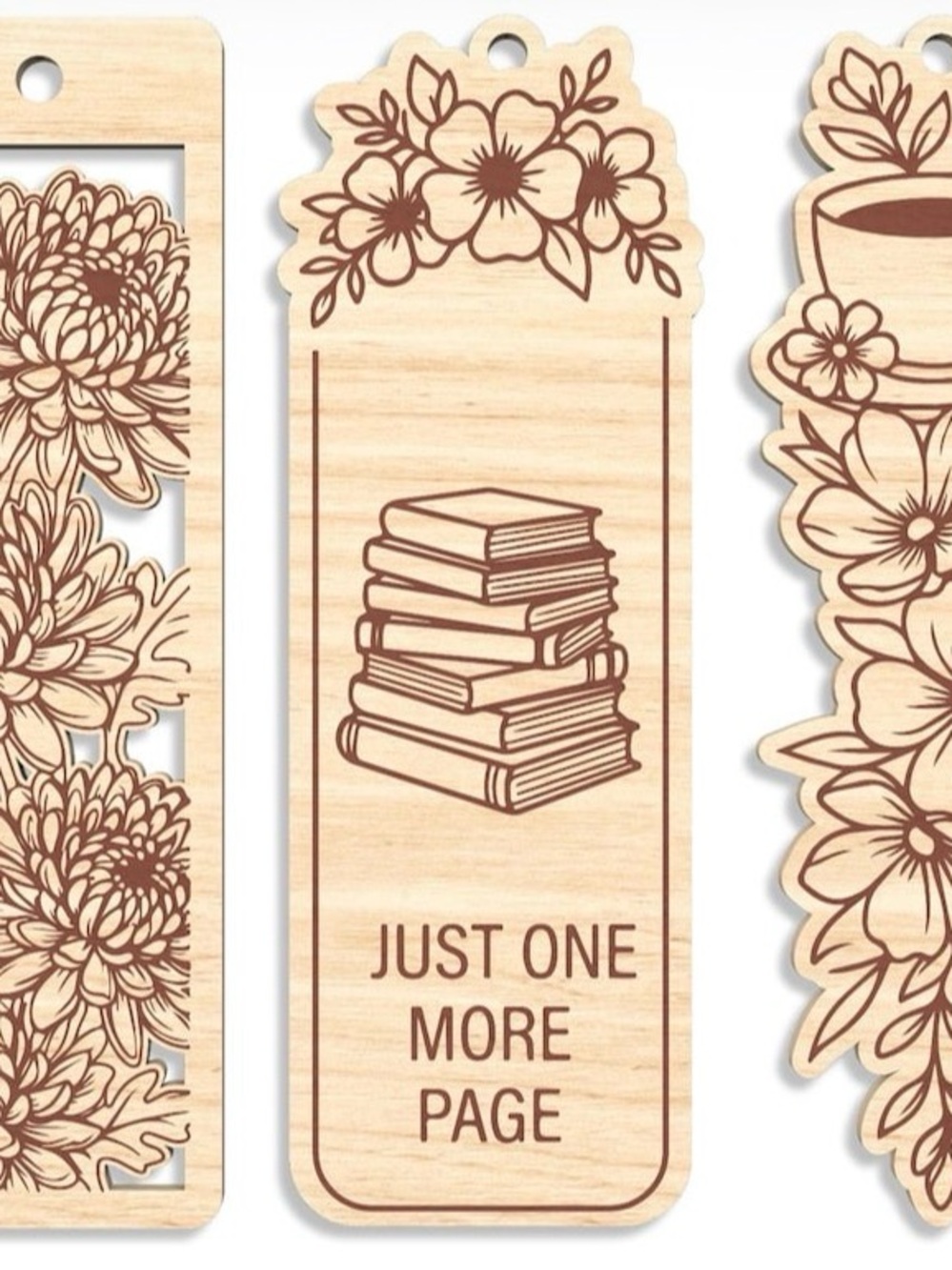 Handmade Wooden Bookmarks
